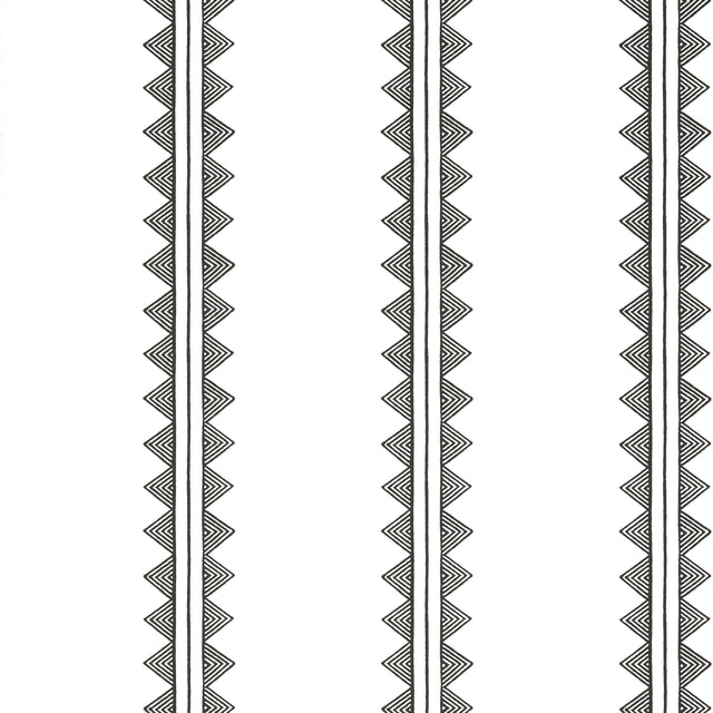 Thibaut Agave Stripe Black Wallpaper