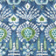 Thibaut Mendoza Suzani Blue And Green On Navy Wallpaper