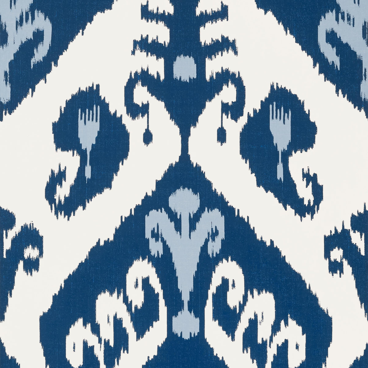 Thibaut Indies Ikat Navy Wallpaper