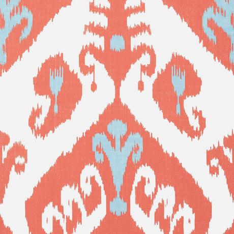 Thibaut INDIES IKAT Coral Wallpaper