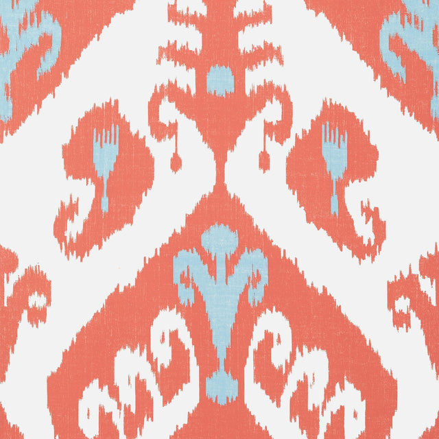 Thibaut INDIES IKAT Coral Wallpaper