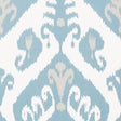 Thibaut Indies Ikat French Blue Wallpaper