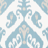 Thibaut Indies Ikat French Blue Wallpaper