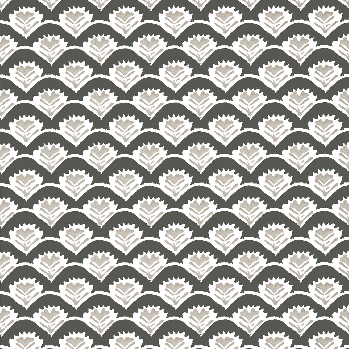 Thibaut EMILY Black and Beige Wallpaper