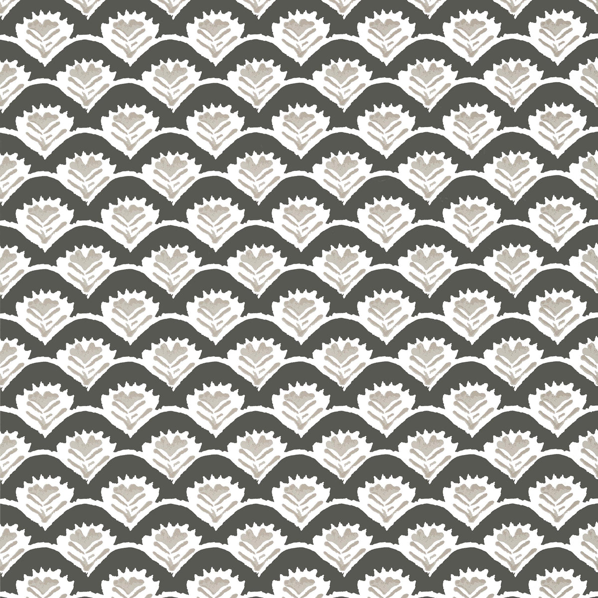 Thibaut Emily Black And Beige Wallpaper
