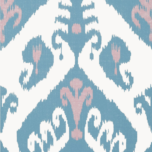 Thibaut INDIES IKAT Lavender and French Blue Wallpaper