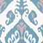 Thibaut Indies Ikat Lavender And French Blue Wallpaper