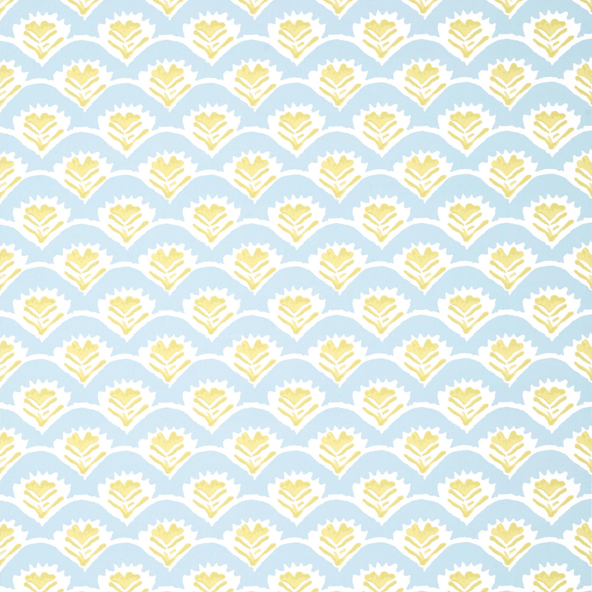 Thibaut Emily Yellow And Blue Wallpaper