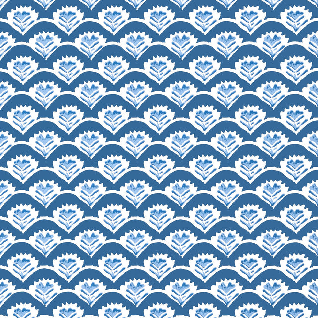 Thibaut EMILY Navy Wallpaper