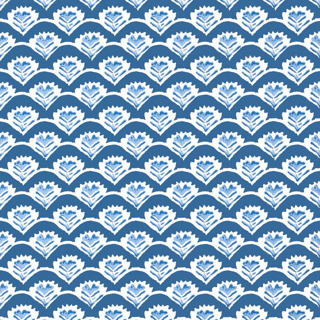 Thibaut Emily Navy Wallpaper