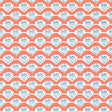 Thibaut EMILY Coral and Blue Wallpaper