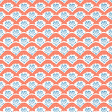 Thibaut Emily Coral And Blue Wallpaper