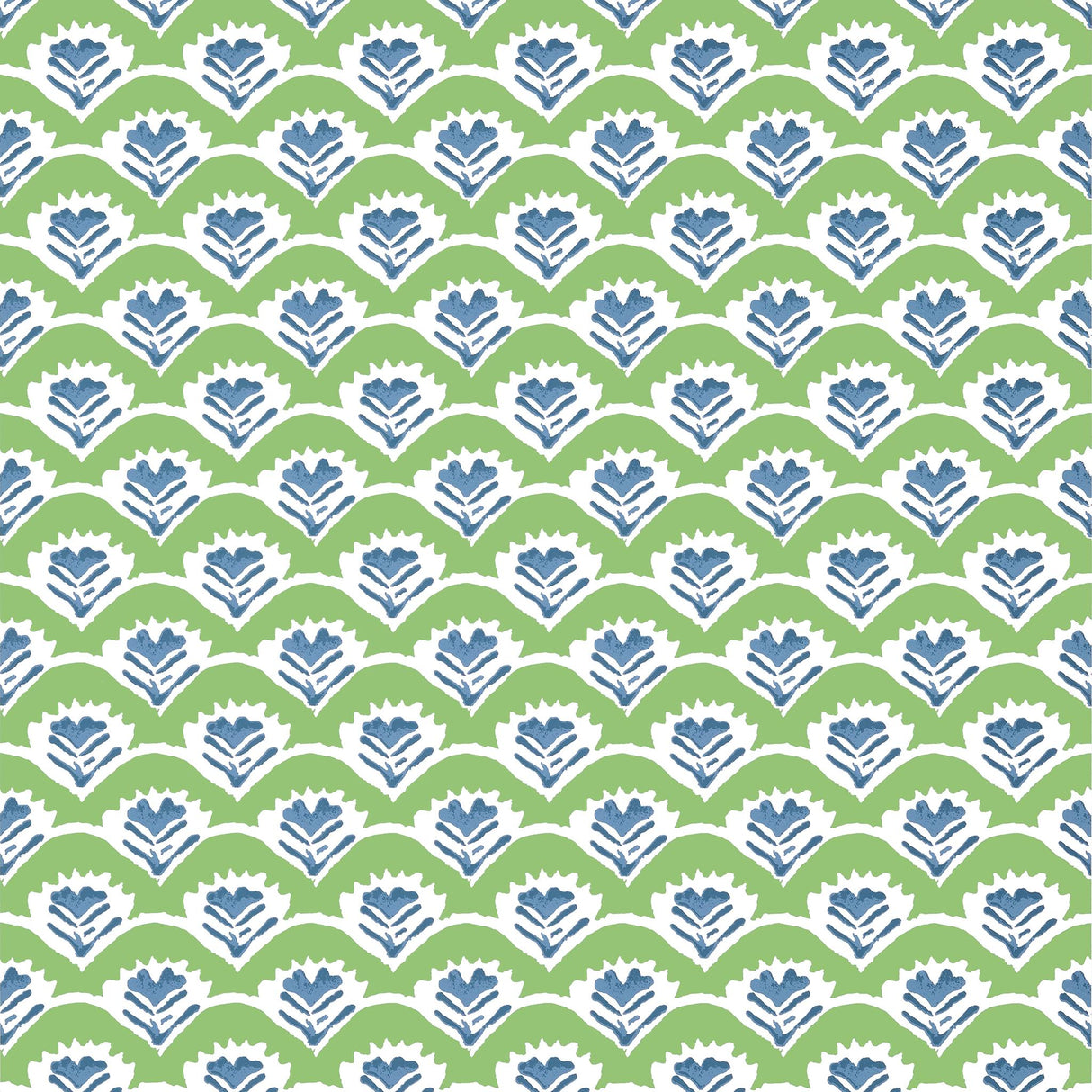 Thibaut EMILY Green and Blue Wallpaper