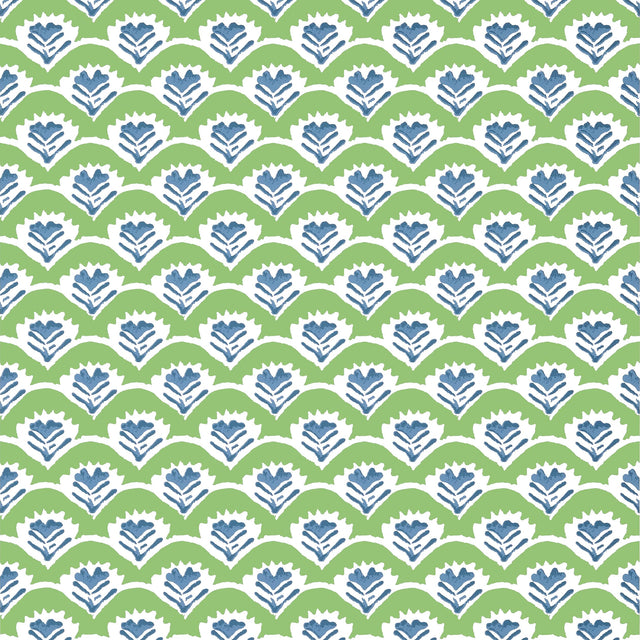 Thibaut Emily Green And Blue Wallpaper