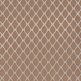 Thibaut Rothbury Trellis Metallic On Cocoa Wallpaper
