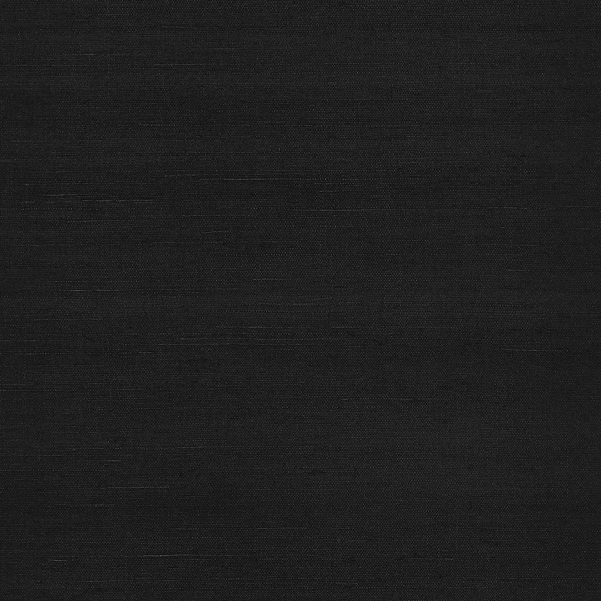 Thibaut SHANG EXTRA FINE SISAL Pitch Black Wallpaper
