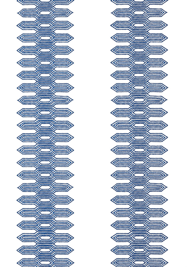 Thibaut NOLA STRIPE Navy Wallpaper