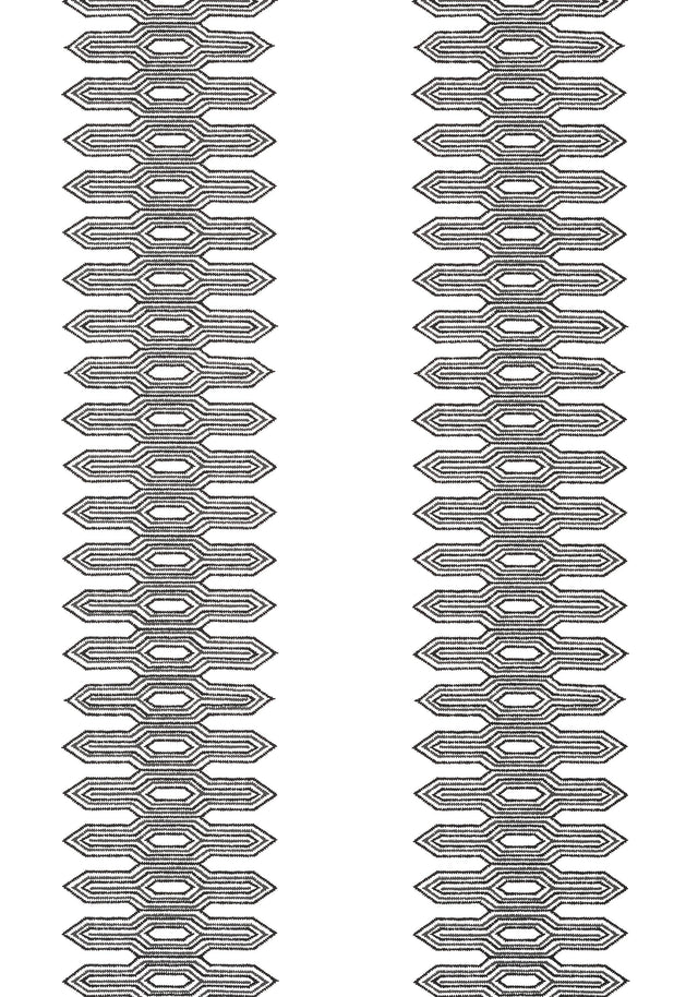 Thibaut NOLA STRIPE Black Wallpaper