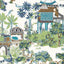 Thibaut Mystic Garden Blue And Green Wallpaper