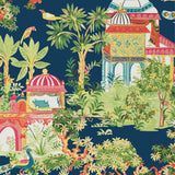 Thibaut Mystic Garden Navy Wallpaper