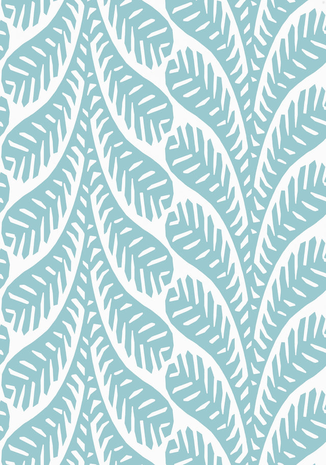 Thibaut GINGER Spa Blue Wallpaper