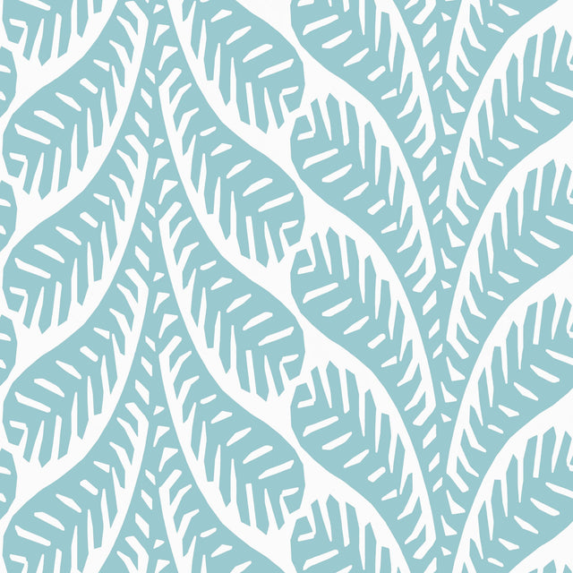 Thibaut Ginger Spa Blue Wallpaper
