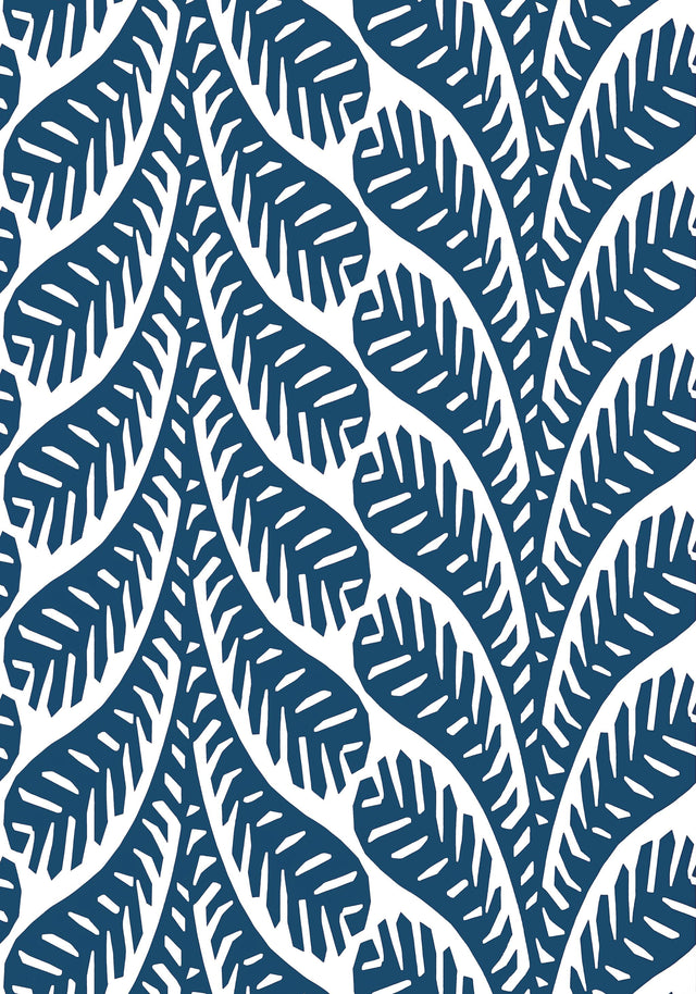 Thibaut GINGER Navy Wallpaper