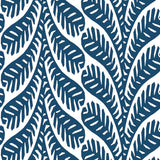 Thibaut Ginger Navy Wallpaper