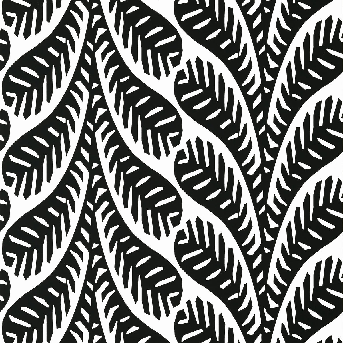 Thibaut Ginger Black Wallpaper