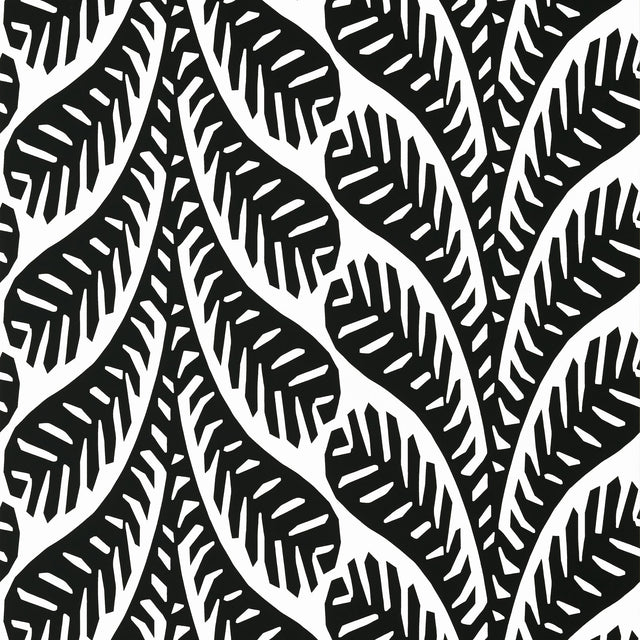 Thibaut Ginger Black Wallpaper