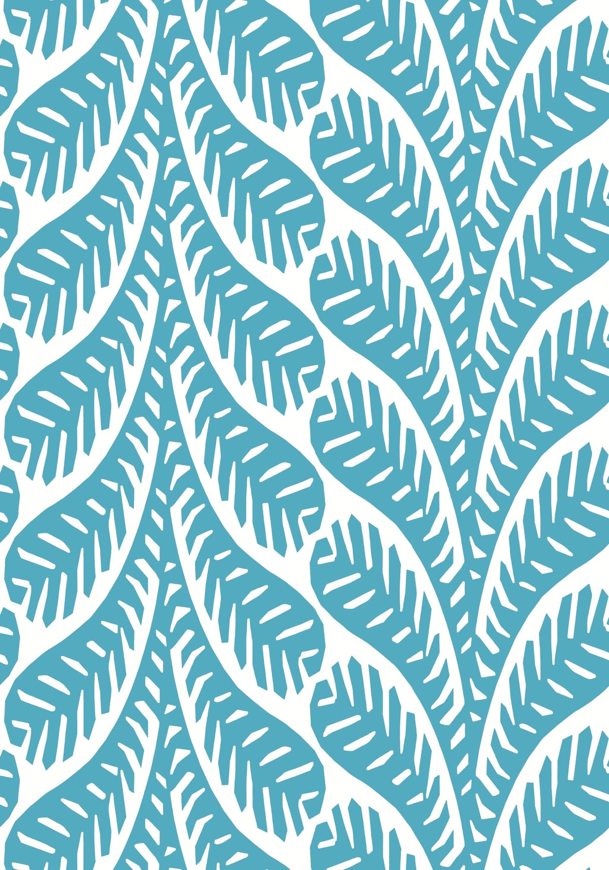 Thibaut GINGER Turquoise Wallpaper