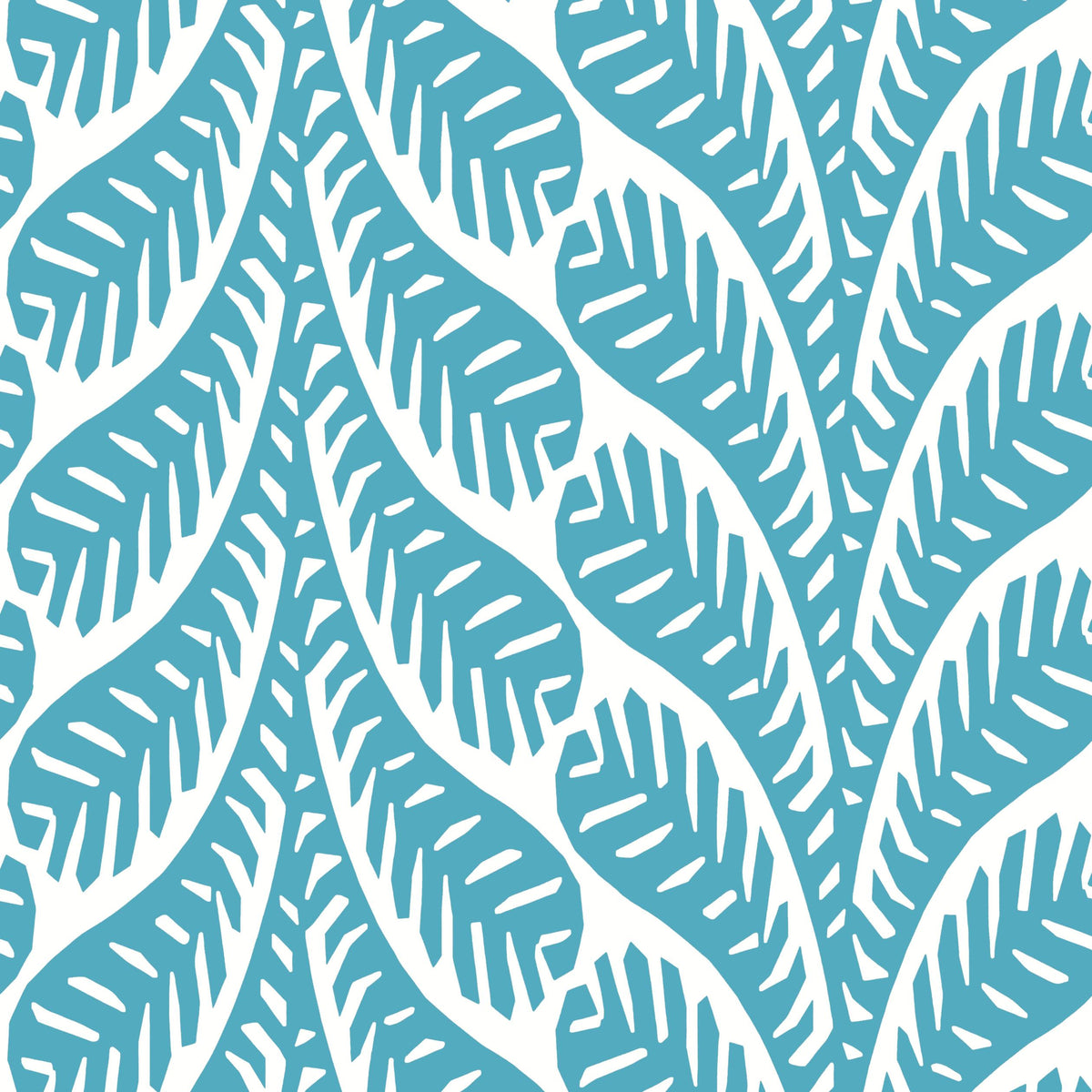 Thibaut Ginger Turquoise Wallpaper