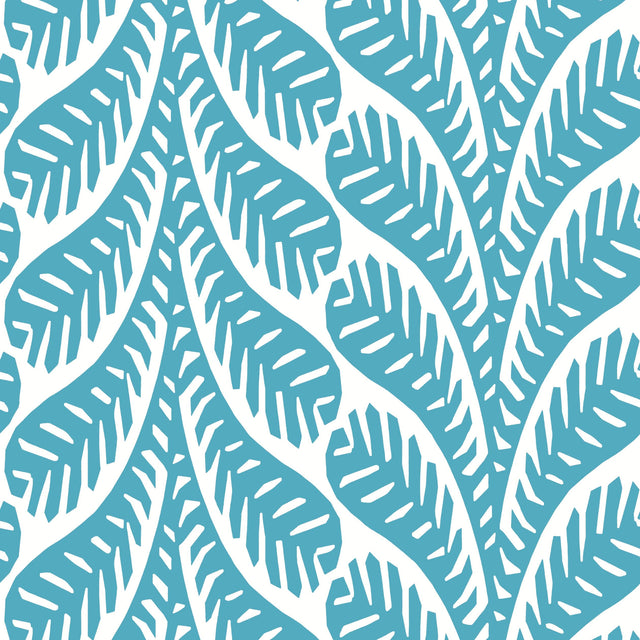 Thibaut Ginger Turquoise Wallpaper