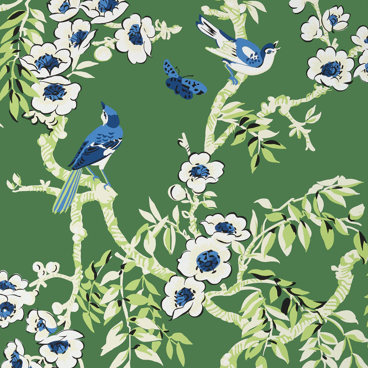 Thibaut Yukio Green Wallpaper