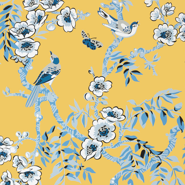 Thibaut Yukio Yellow Wallpaper