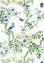 Thibaut YUKIO Blue and Green Wallpaper