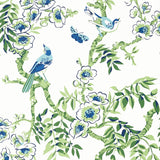 Thibaut Yukio Blue And Green Wallpaper