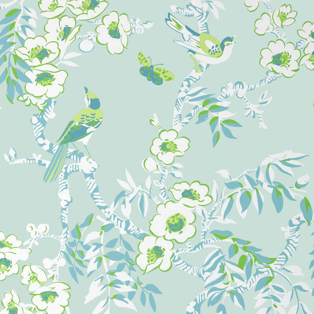 Thibaut Yukio Spa Blue Wallpaper