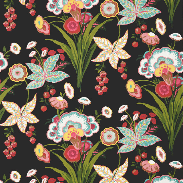 Thibaut Pasadena Black Wallpaper