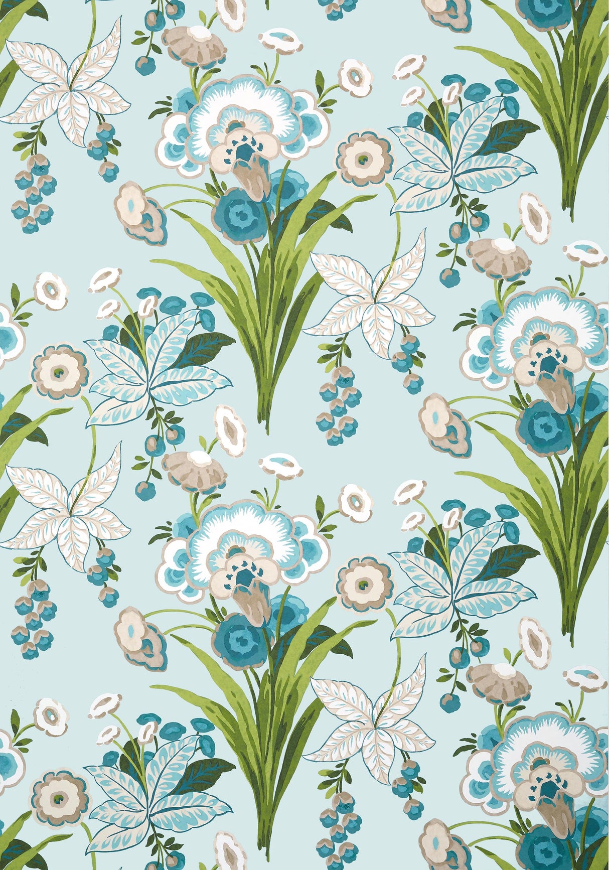 Thibaut PASADENA Spa Blue Wallpaper