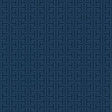 Thibaut T-Square Navy Wallpaper