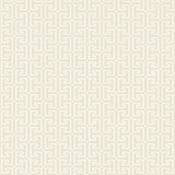 Thibaut T-Square Cream Wallpaper