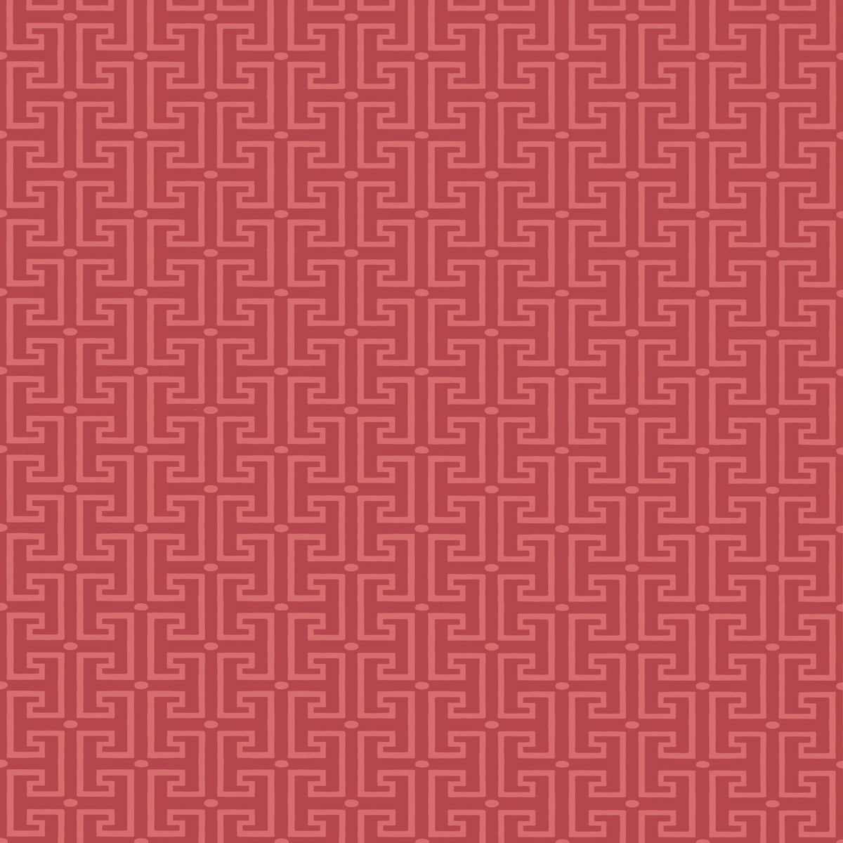 Thibaut T-Square Raspberry Wallpaper