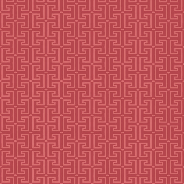 Thibaut T-Square Raspberry Wallpaper