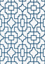 Thibaut FRETWORK Navy Wallpaper