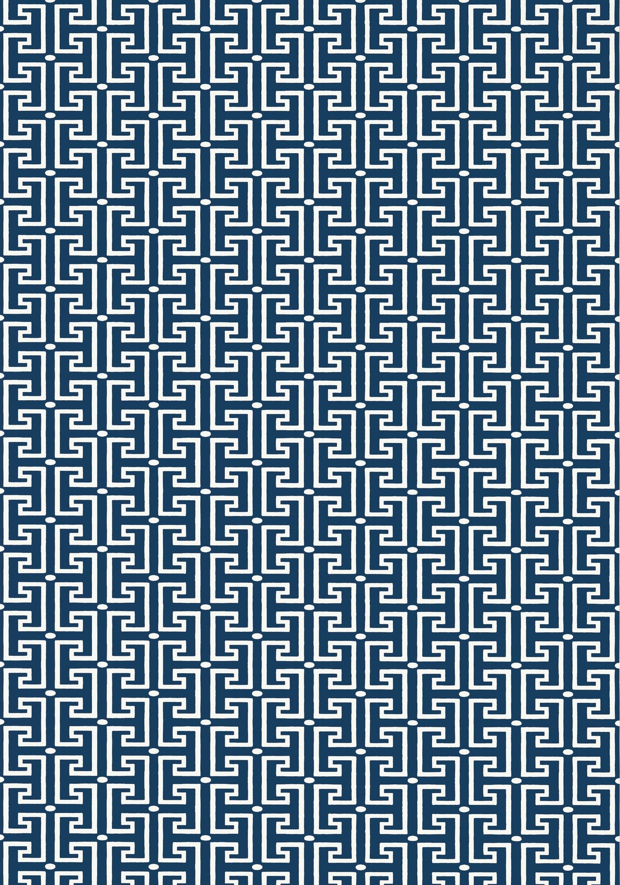 Thibaut T-SQUARE Navy and White Wallpaper