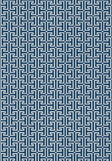 Thibaut T-SQUARE Navy and White Wallpaper