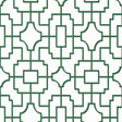 Thibaut Fretwork Green Wallpaper