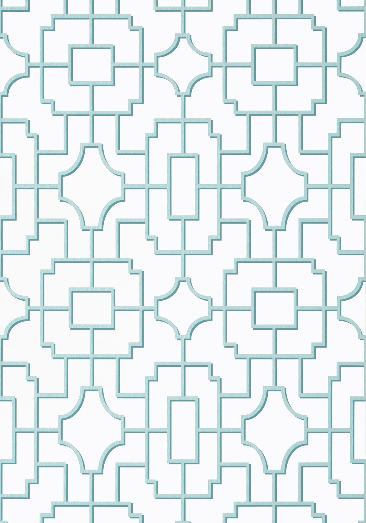 Thibaut FRETWORK Spa Blue Wallpaper