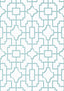 Thibaut FRETWORK Spa Blue Wallpaper
